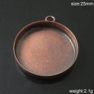 100s/pack,Hot jewelry accessories, Brass Pendant Blank,25mm,ID10385