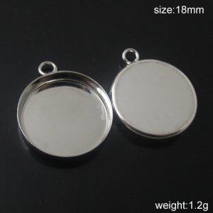 100s/pack,Hot jewelry accessories, Brass Pendant Blank,18mm,ID8657