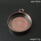 200s/pack,Hot jewelry accessories, Brass Pendant Blank,15mm,ID8656