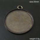 200s/pack,Hot jewelry accessories, Brass Pendant Blank,25mm,ID9694