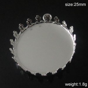 100s/pack,Hot jewelry accessories, Brass Pendant Blank,25mm,ID10126