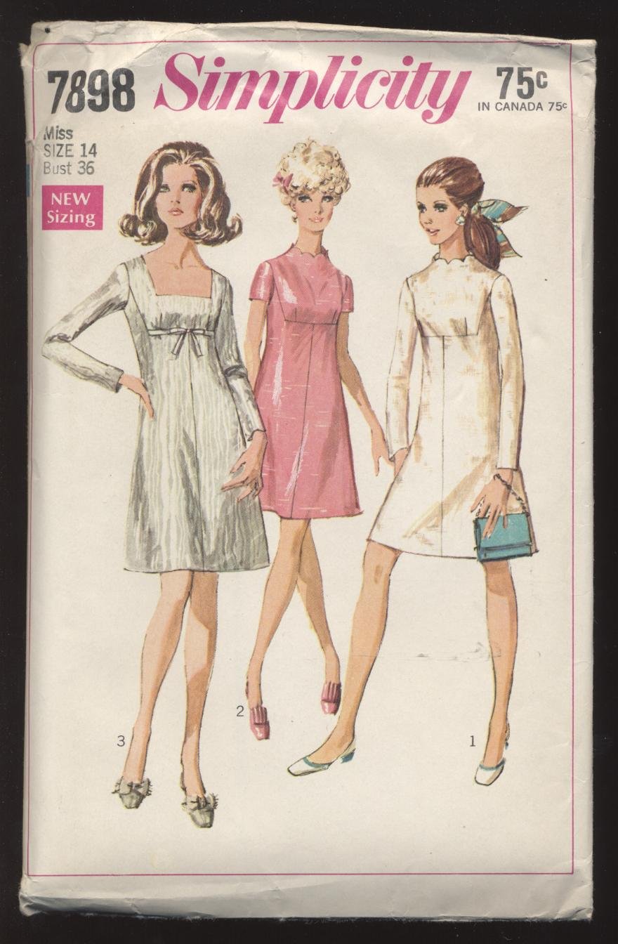 Misses' Dress Simplicity #7898 Sewing Pattern