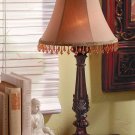 Beaded Leaf-Motif Lamp