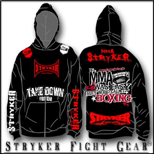 Mens Stryker MMA Hoodie Sweat Shirt The Next Tapout UFC NHB Sizes Small ...