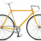 fuji feather 49cm yellow fixed gear bike