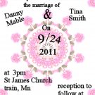 Flower wedding invite