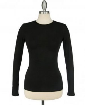 Long Sleeve Shell Black Size XS