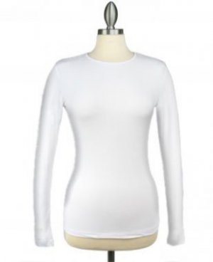 Long Sleeve Shell White Size XXL