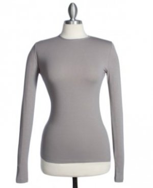 Long Sleeve Shell Gray Size Medium