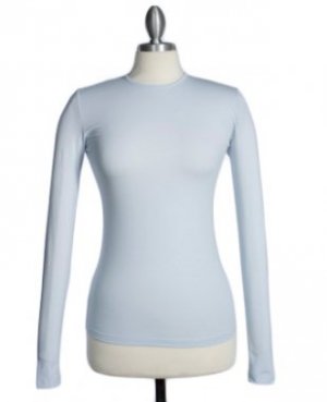 Long Sleeve Shell Baby Blue Size Large