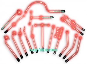 17 ELECTRODES FOR VIOLET RAY UNIT 12mm PROBES WANDS