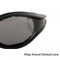 BOBSTER FOAMERZ SUNGLASS SMOKED ANTI-FOG LENS BLACK FRA