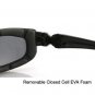 BOBSTER ROAD HOG CONVERTIBLE 3 LENSE GOGGLES BLACK