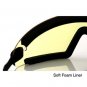 BOBSTER WRAP-AROUND GOGGLES BLACK FRAME YELLOW LENS
