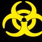 Biohazard Symbol Vinyl Decal - Choose Color & Size!