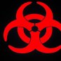Biohazard Symbol Vinyl Decal - Choose Color & Size!