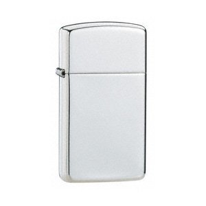 ZIPPO HIGH POLISH STERLING SILVER SLIM LIGHTER