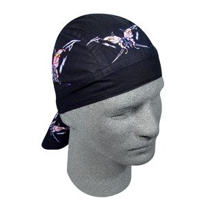 ZAN FLYDANNA HEAD WRAP/DOO RAG/SKULLCAP TRIBAL BUTTERFL