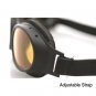BOBSTER SLIMLINE GOGGLES BLACK FRAME AMBER LENS