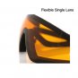 BOBSTER WRAP-AROUND GOGGLES BLACK FRAME AMBER LENS