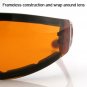 BOBSTER SHIELD II SUNGLASSES RED FRAME, AMBER LENS