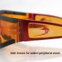 BOBSTER SHIELD II SUNGLASSES RED FRAME, AMBER LENS