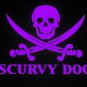 Scurvy Dog Skull & Crossbones Vinyl Decal - Pick Color!