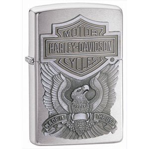 ZIPPO HARLEY DAVIDSON BRUSHED CHROME USA EAGLE LIGHTER