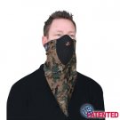 ZAN NEODANNA COTTON BANDANA W/NEOPRENE DIGITAL GREEN