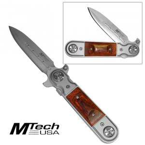 TACTICAL TIMBER FOLDING POCKET "DAGGER-STYLE" KNIFE