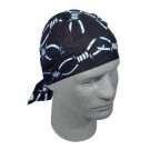 ZAN FLYDANNA HEAD WRAP/DOO RAG/SKULL CAP BARBED WIRE