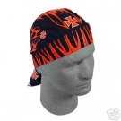 ZAN FLYDANNA HEAD WRAP/DOO RAG/SKULLCAP BIKE FLAMES