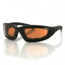 BOBSTER FOAMERZ 2 SUNGLASS AMBER ANTI-FOG LENS BLACK