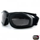 BOBSTER TOURING 2 GOGGLES SMOKED ANTI-FOG LENS BLACK FR