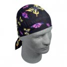 ZAN FLYDANNA HEADWRAP/DOO RAG/SKULLCAP MIXED BUTTERFLY