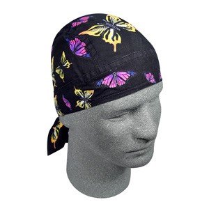 ZAN FLYDANNA HEADWRAP/DOO RAG/SKULLCAP MIXED BUTTERFLY