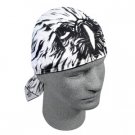 ZAN ROAD HOG BIKER HEAD WRAP/DOO RAG "AIRBRUSHED EAGLE"
