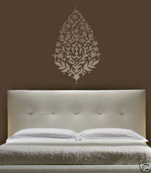 Large Stencil Paisley Sari Diy Reusable Stencils For Wall Decor
