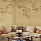 Wall Stencils Sycamore Branches 3pc kit, Reusable stencils not decals