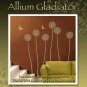 Flower Allium Gladiator, DIY Reusable stencils for wall decor