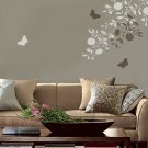 WALL STENCILS BLOOMING BRANCHES 2PC SET, MODERN STENCIL DECOR