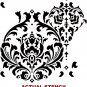 LARGE WALL PAINTING STENCIL DAMASK ANNA, Easy Wallpaper Stenciling