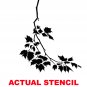WALL STENCIL SYCAMORE REACHING BRANCH+Bird STURDY 12MIL