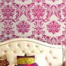 Damask Stencil Gabrielle, DIY Reusable stencils for wall, fabric deco