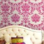 Damask Stencil Gabrielle, DIY Reusable stencils for wall, fabric deco