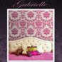 Damask Stencil Gabrielle, DIY Reusable stencils for wall, fabric deco