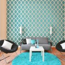 Moroccan Stencil Design Rabat LG, DIY Reusable stencils for wall decor
