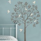 Large Tree and Birds Stencil- DIY Reusable Stencils Better than Decals