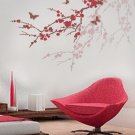 Stencil Sakura & Butterflies, Reusable stencil better than Wall Decals