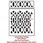 Allover Stencil Trellis, DIY Reusable stencil for wall decor not decal